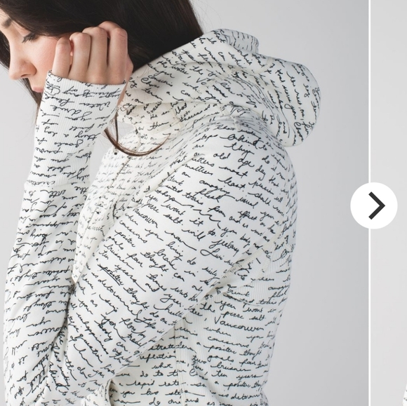 Lululemon Scuba Hoodie II Manifesto Script Ghost Black / Ghost - Picture 6 of 12